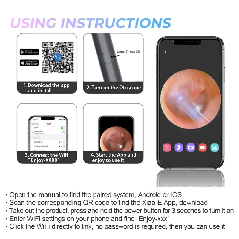 Wireless Smart Visual Ear Wax Removal Cleaner