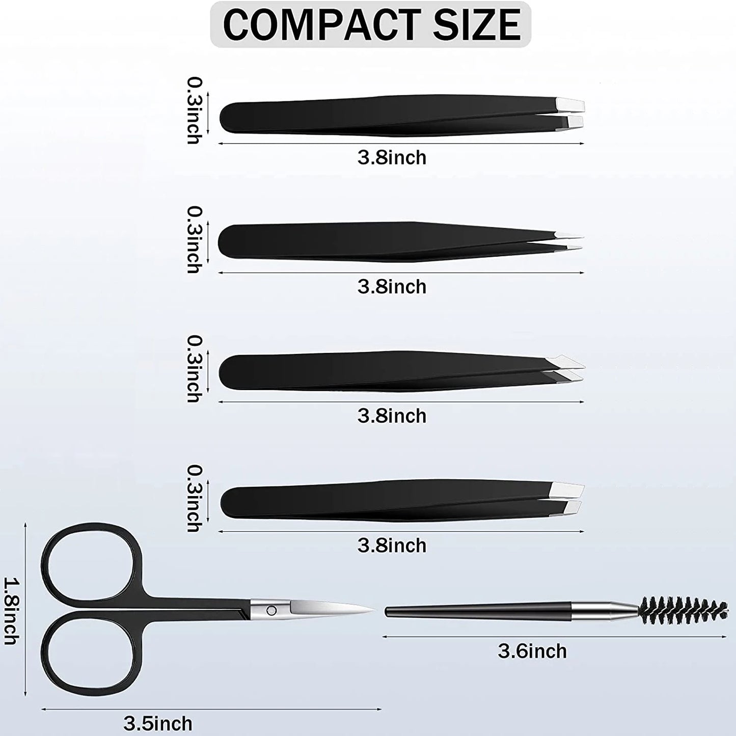 6-Piece Eyebrow Tweezers Set