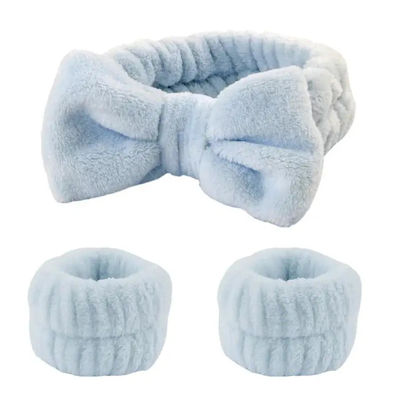 Cute Fleece Face Wash Set