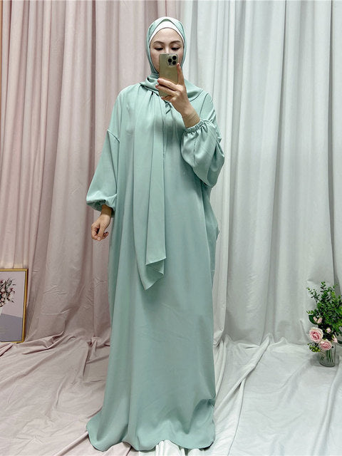 Hooded Abaya Long Dresses Women