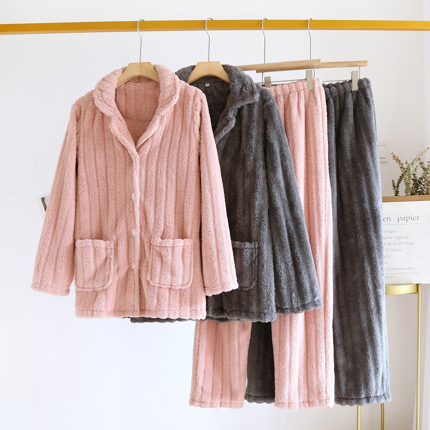 Winter Couple Pajamas Suit